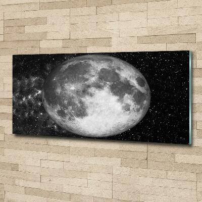 Glass art picture Moon