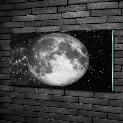 Glass art picture Moon