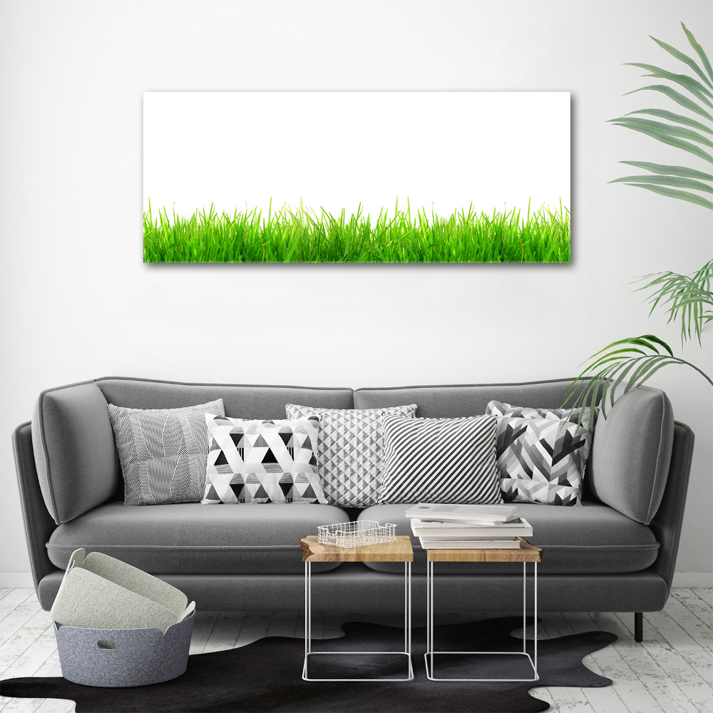 Glass picture wall art Grass