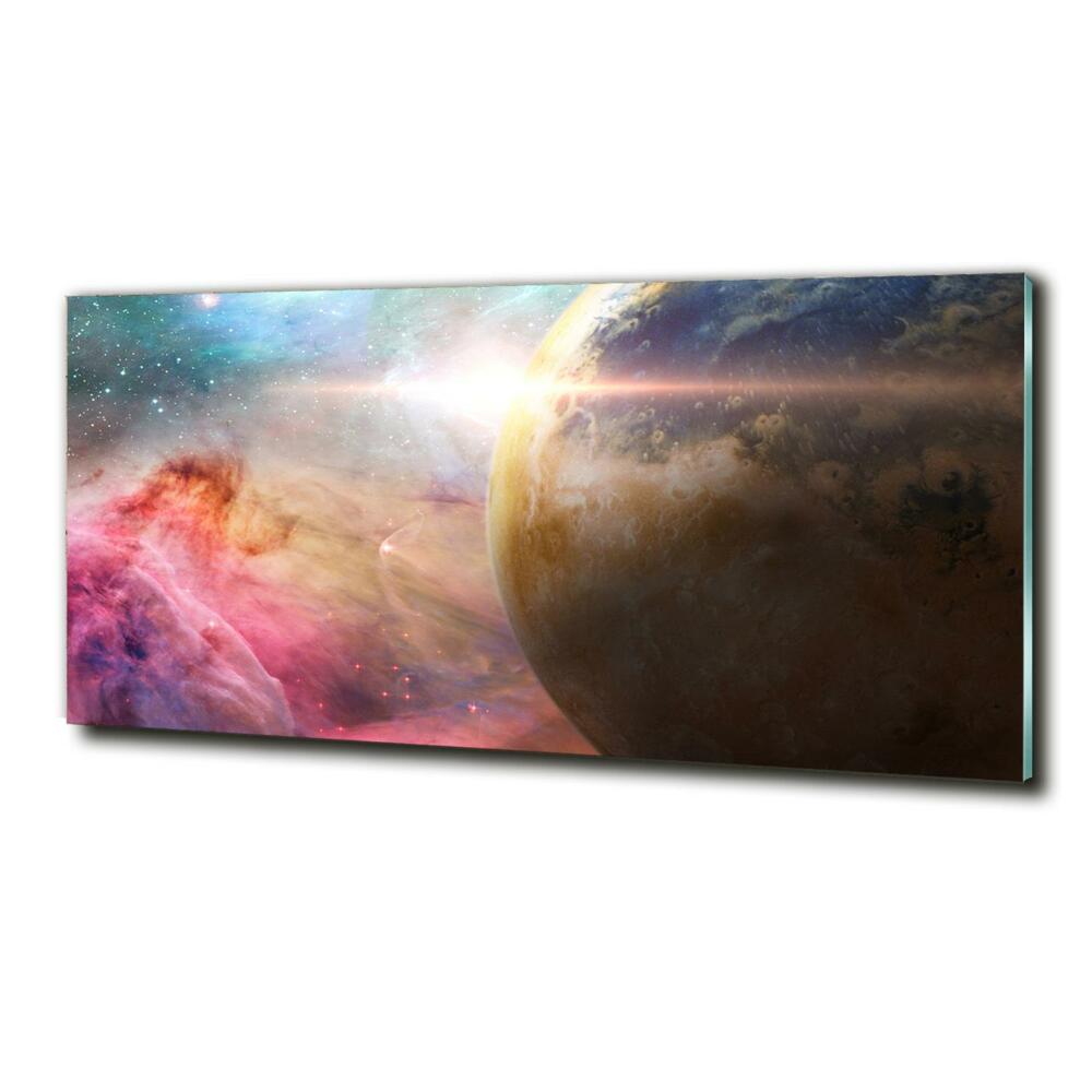 Glass art picture Galaxy