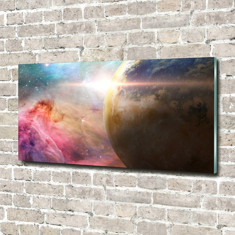 Glass art picture Galaxy