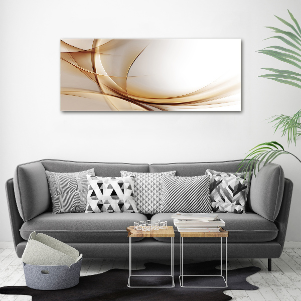 Glass picture print Wave abstraction