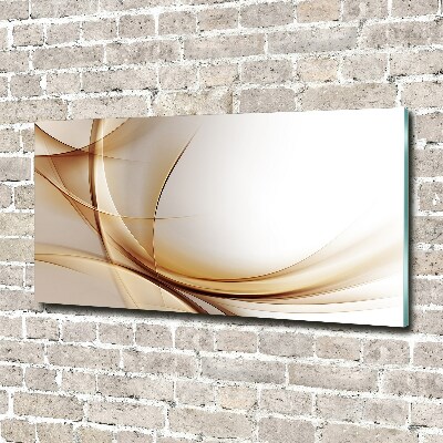 Glass picture print Wave abstraction