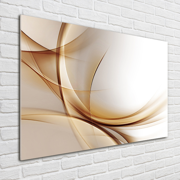 Glass picture print Wave abstraction