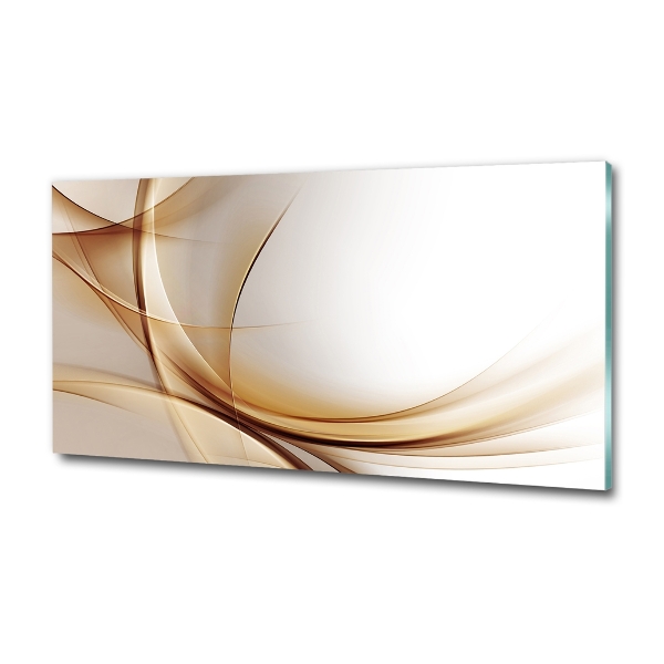 Glass picture print Wave abstraction