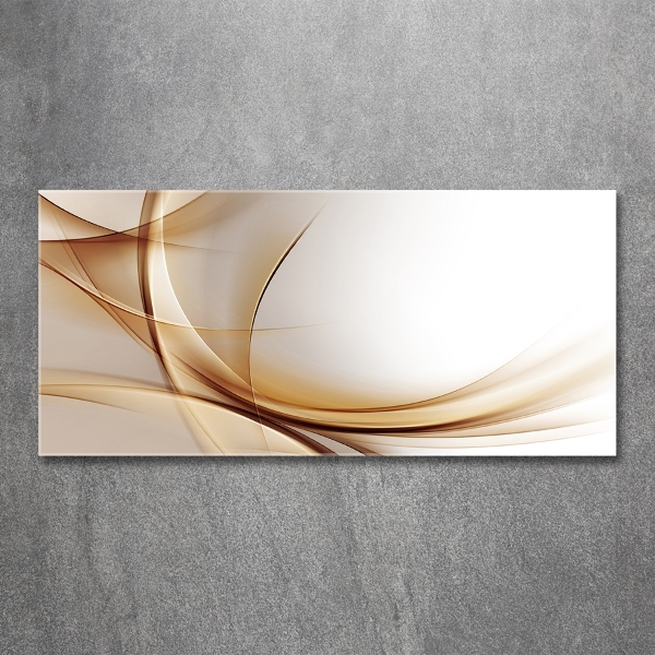 Glass picture print Wave abstraction