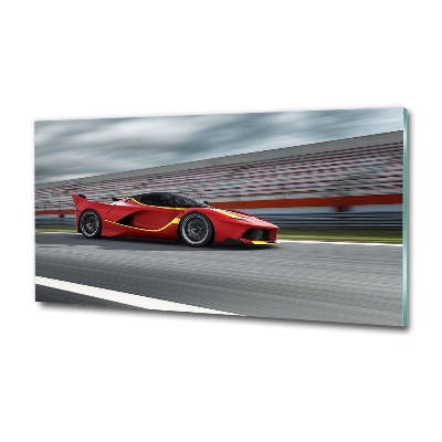 Wall art on glass Sports car