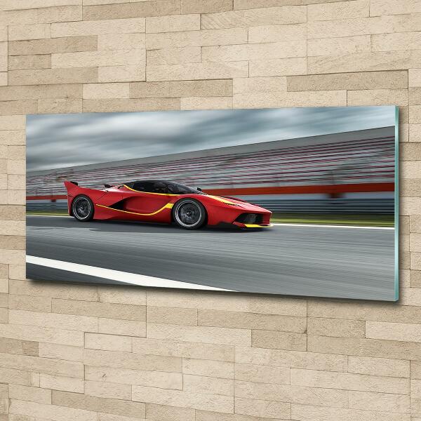 Wall art on glass Sports car