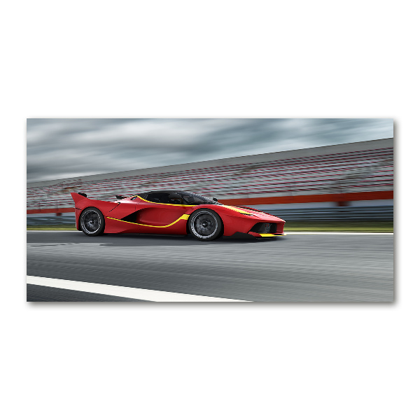 Wall art on glass Sports car