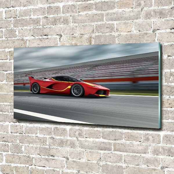 Wall art on glass Sports car