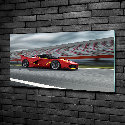 Wall art on glass Sports car