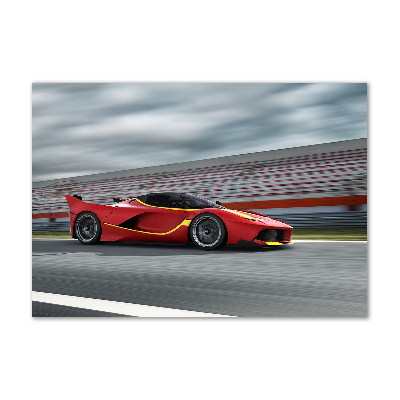 Wall art on glass Sports car