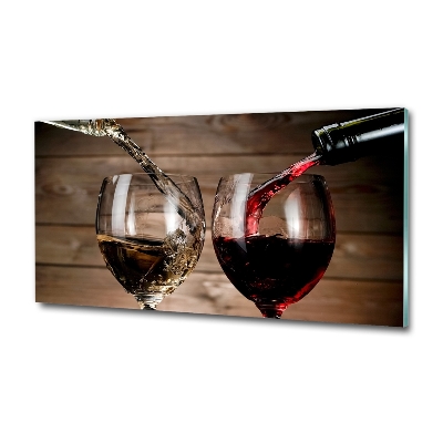 Photo printed on glass Two glasses of wine