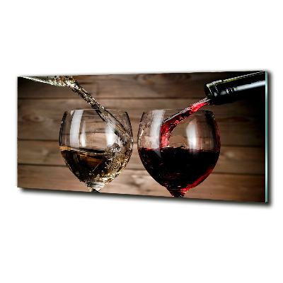 Photo printed on glass Two glasses of wine