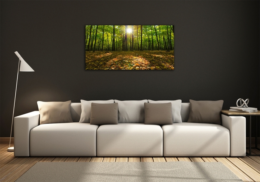 Wall art on glass Forest