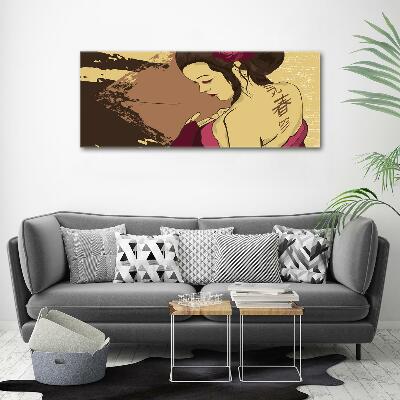 Glass picture print Geisha