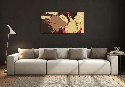 Glass picture print Geisha