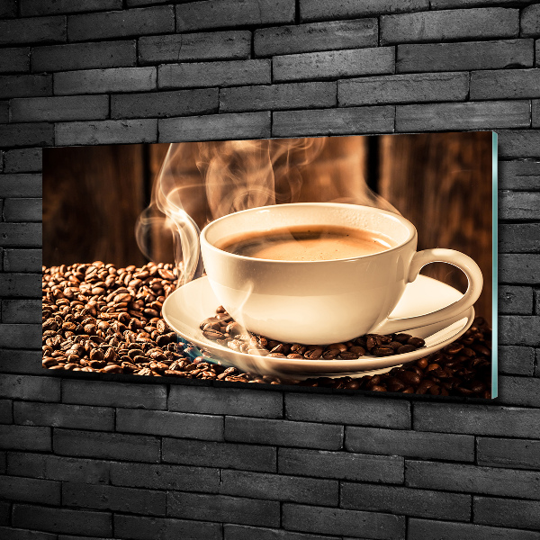 Photo printed on glass Aromatic coffee