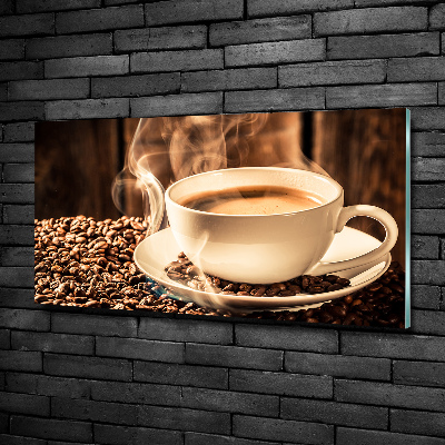 Photo printed on glass Aromatic coffee