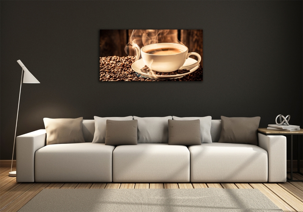 Photo printed on glass Aromatic coffee