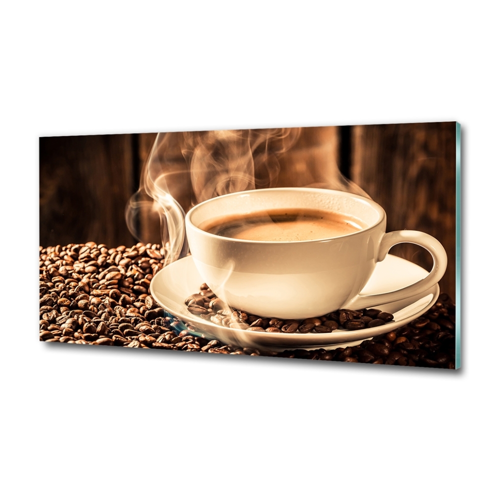 Photo printed on glass Aromatic coffee