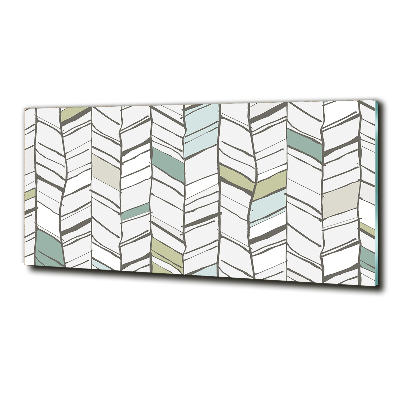 Glass wall art Flankeet pattern