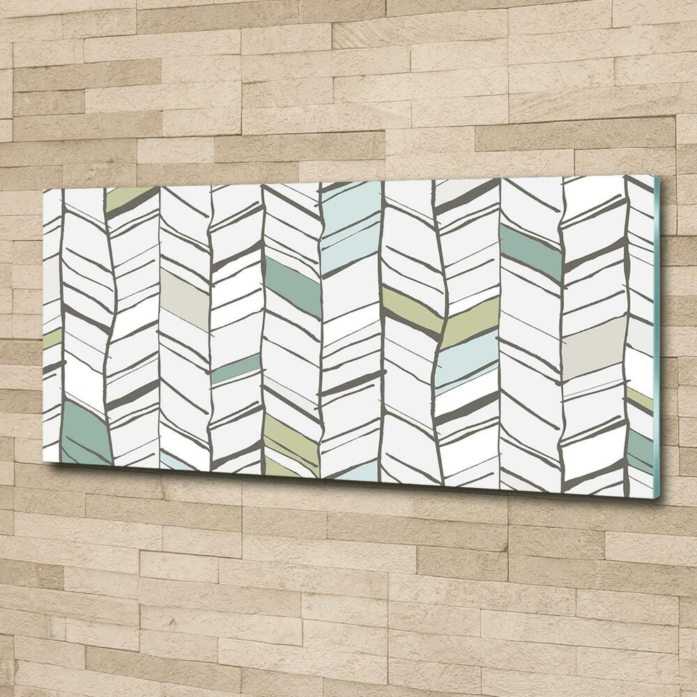 Glass wall art Flankeet pattern