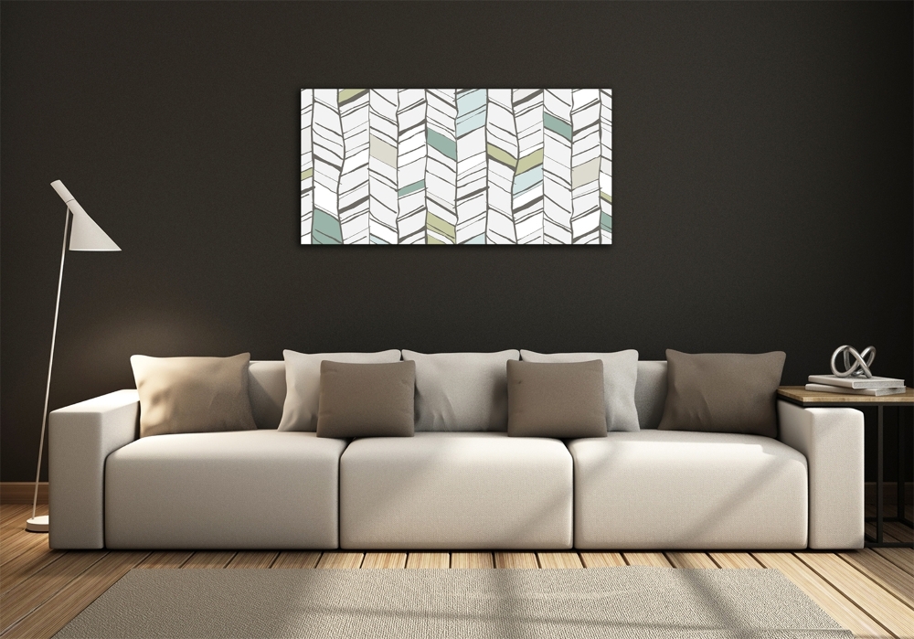 Glass wall art Flankeet pattern