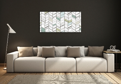 Glass wall art Flankeet pattern