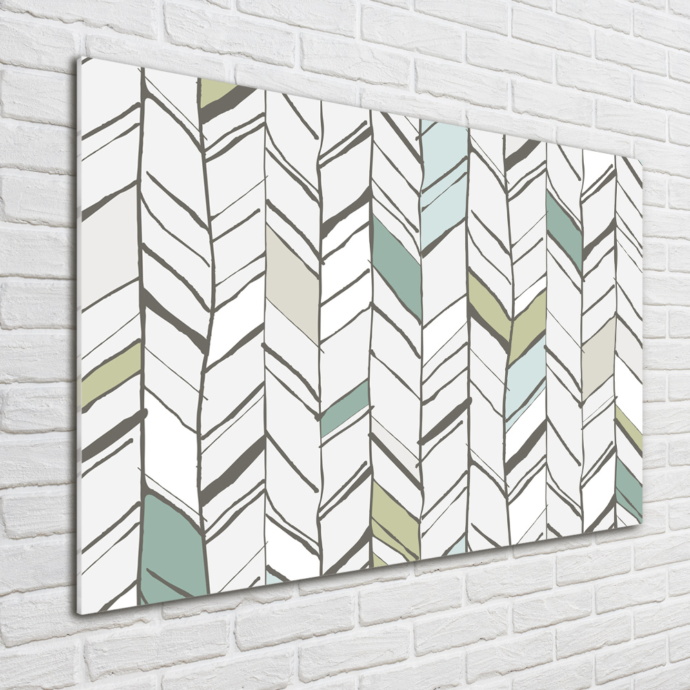 Glass wall art Flankeet pattern