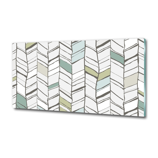 Glass wall art Flankeet pattern