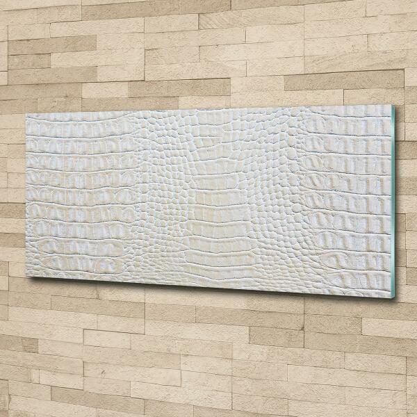 Glass picture print Crocodile skin