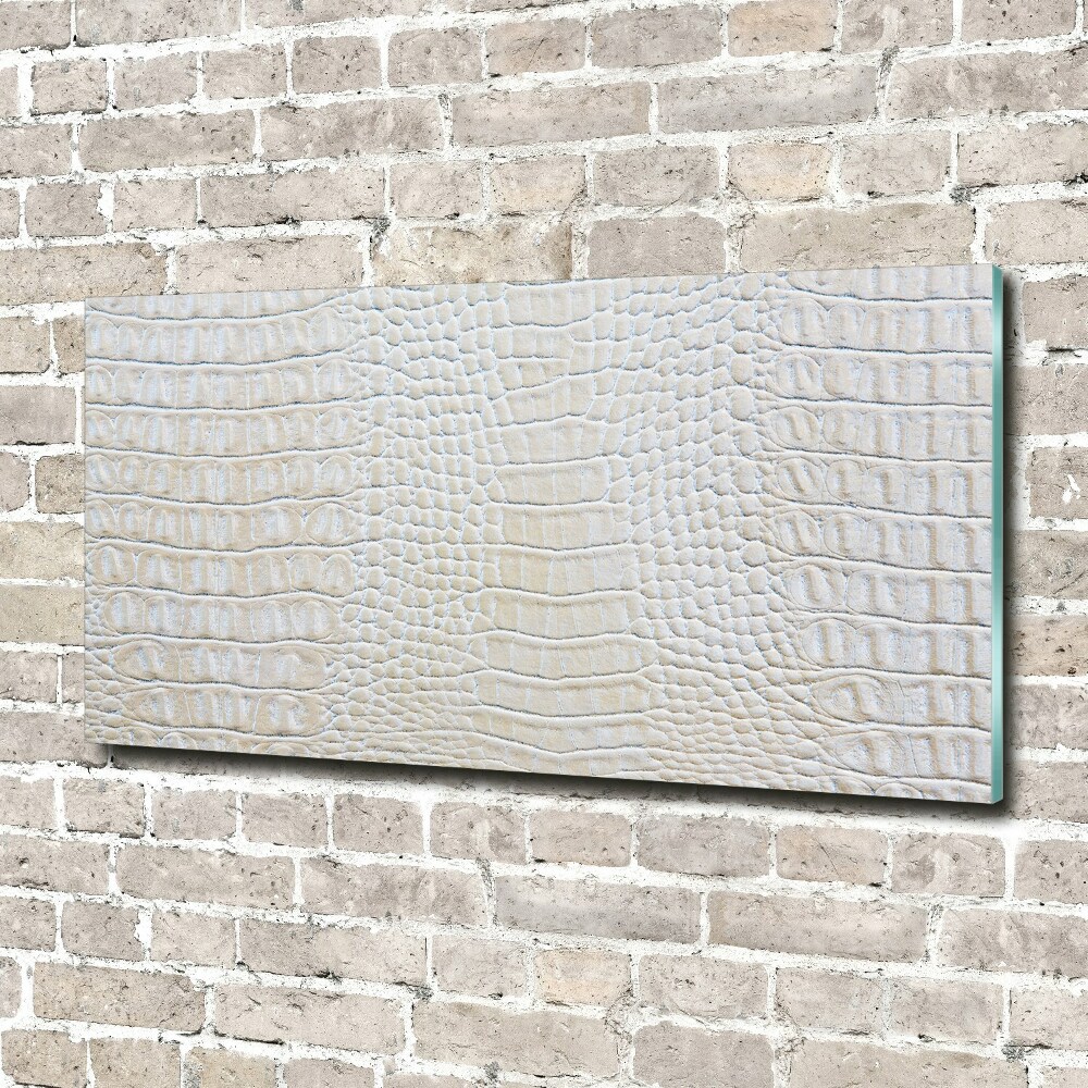 Glass picture print Crocodile skin