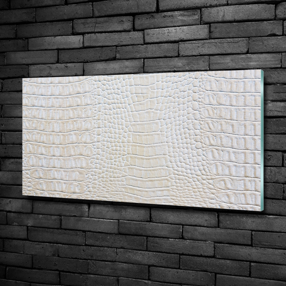 Glass picture print Crocodile skin