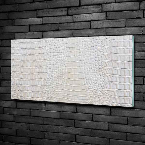 Glass picture print Crocodile skin