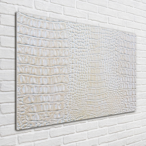 Glass picture print Crocodile skin