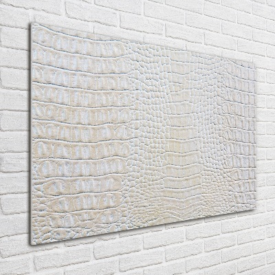 Glass picture print Crocodile skin