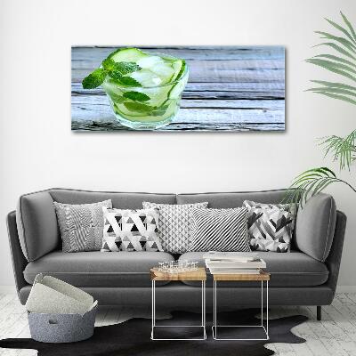 Photo printed on glass Cucumber water