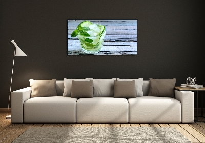 Photo printed on glass Cucumber water