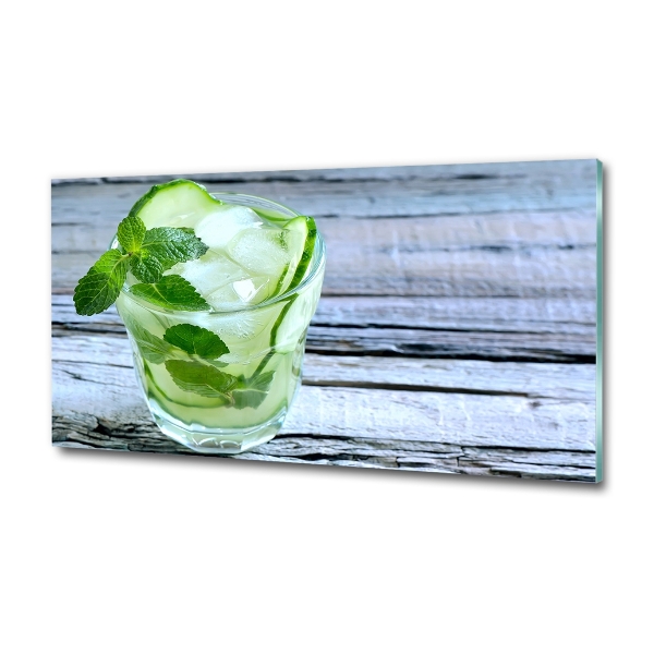 Photo printed on glass Cucumber water