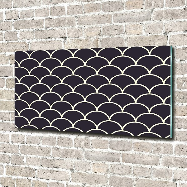 Glass art print Fish scales