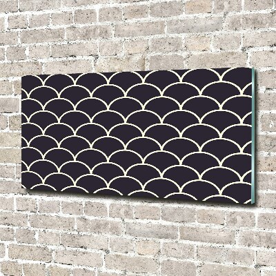 Glass art print Fish scales