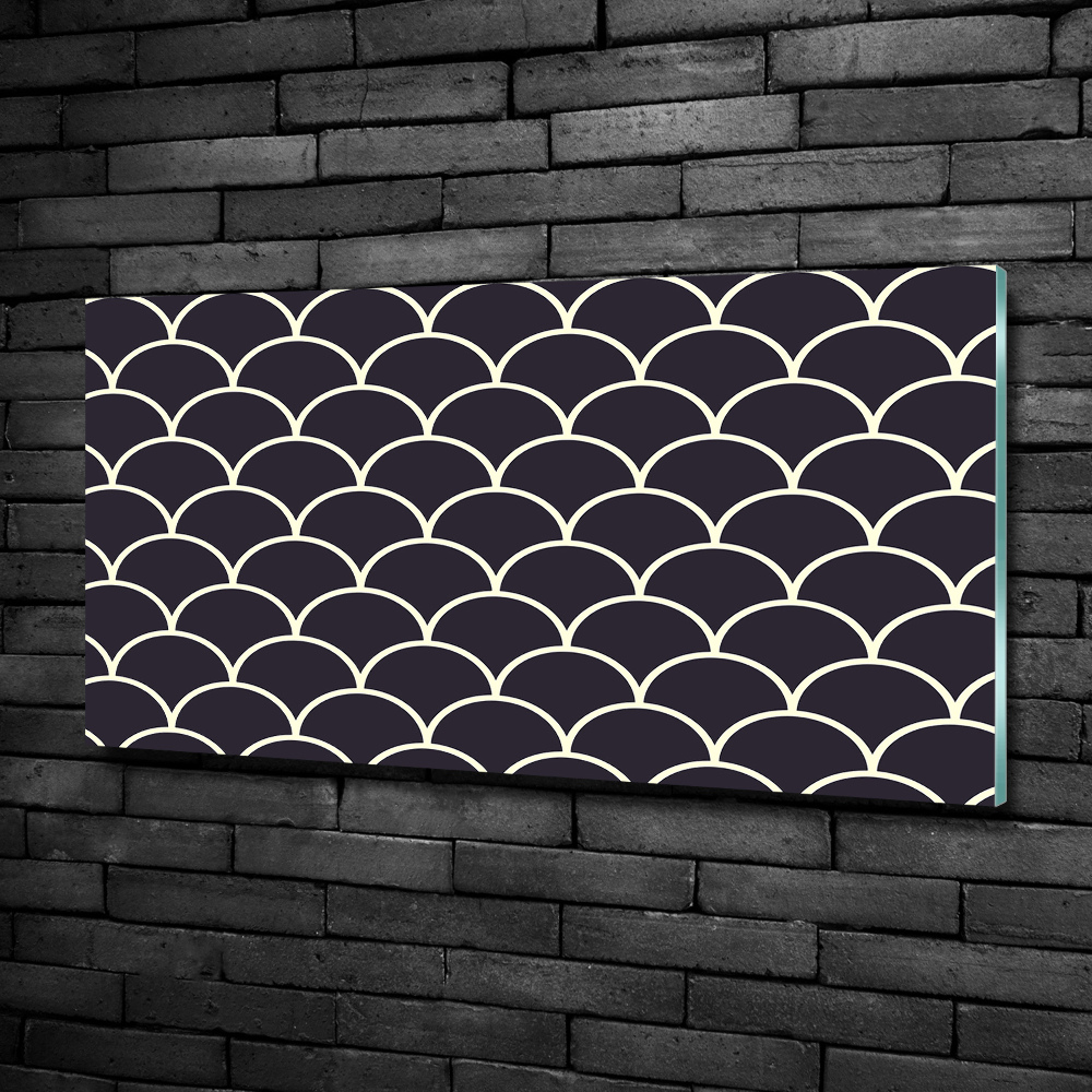 Glass art print Fish scales