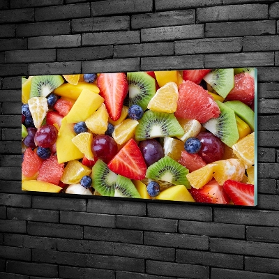 Photo printed on glass Chopped fruit