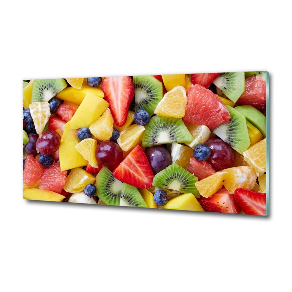 Photo printed on glass Chopped fruit