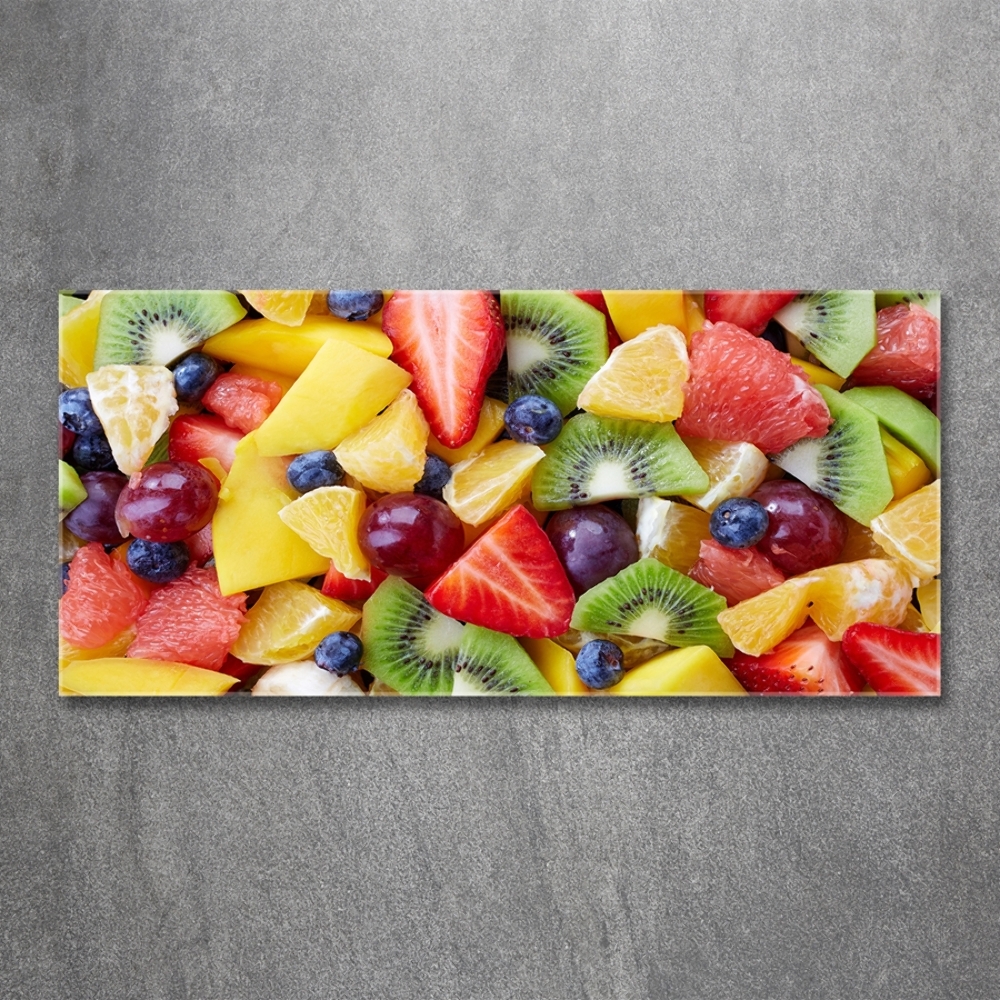 Photo printed on glass Chopped fruit