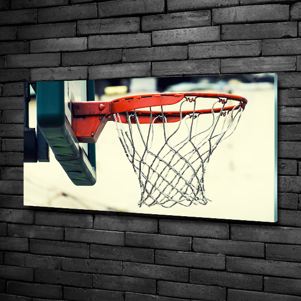 Wall art on glass Basketball