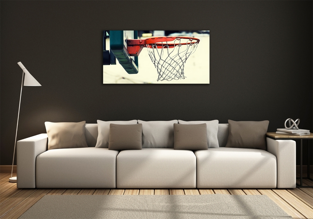 Wall art on glass Basketball