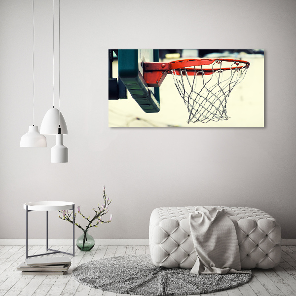 Wall art on glass Basketball