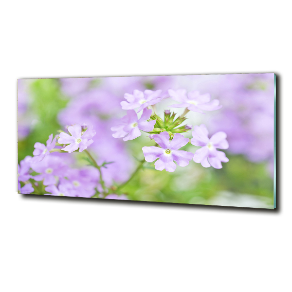 Printed glass wall art Verbena